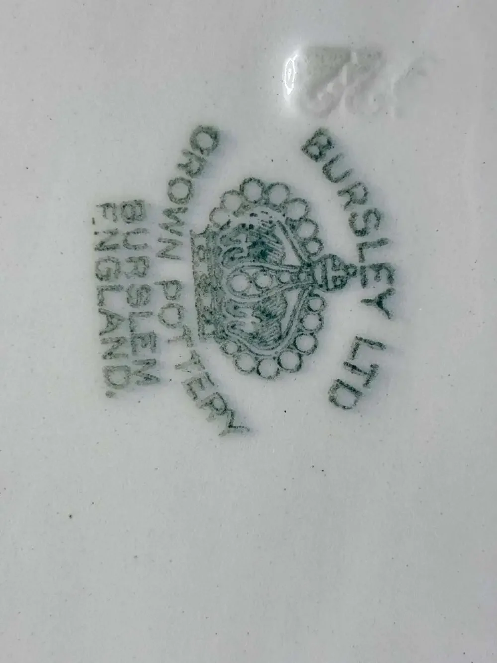 Bursley Ltd Crown Pottery England Vintage Pink Oval Serving Platter